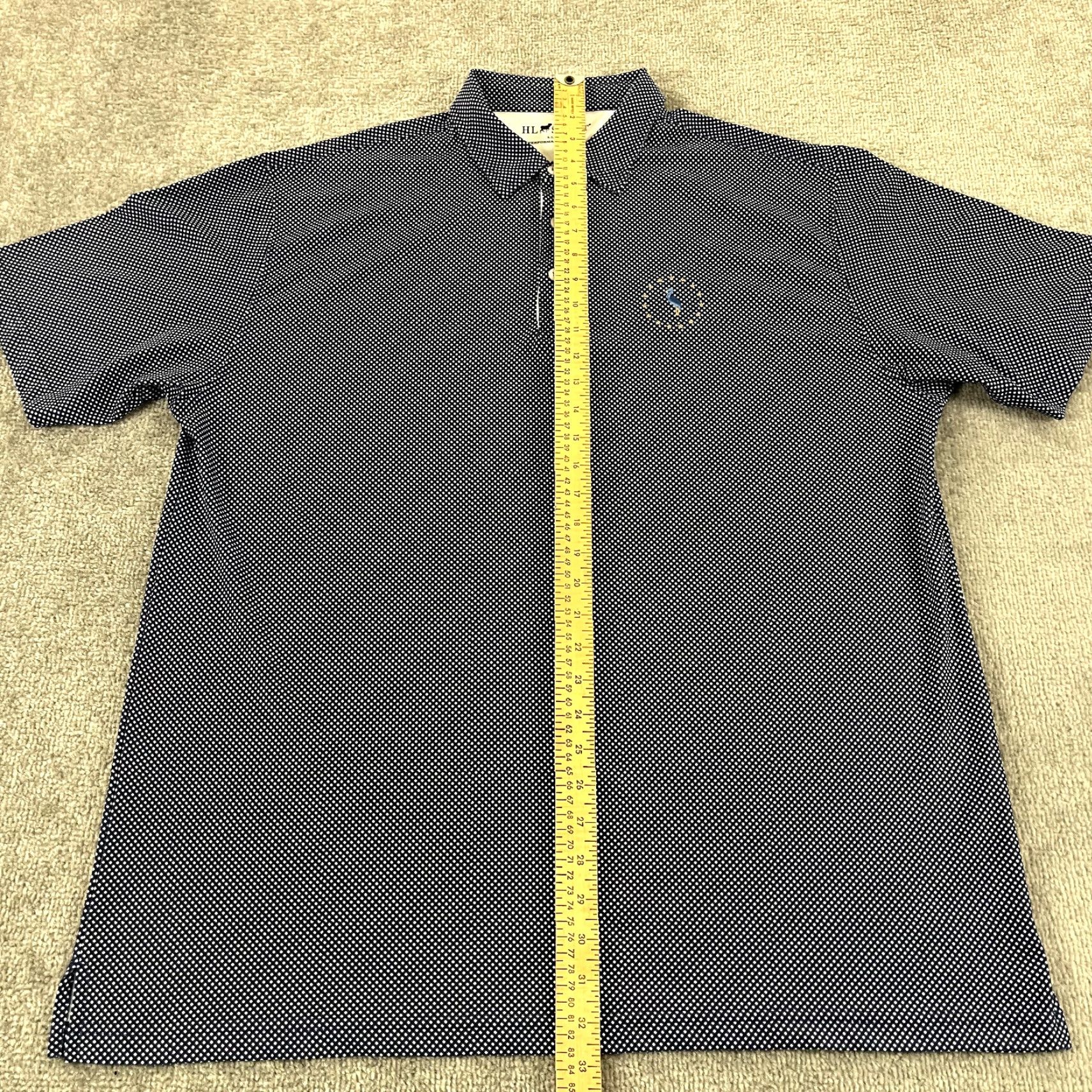 Vintage HORN LEGEND Polo Shirt Men XL Blue Golf Performance S/S LINKS AT PERRY CABIN Size US XL / EU 56 / 4 - 4 Thumbnail
