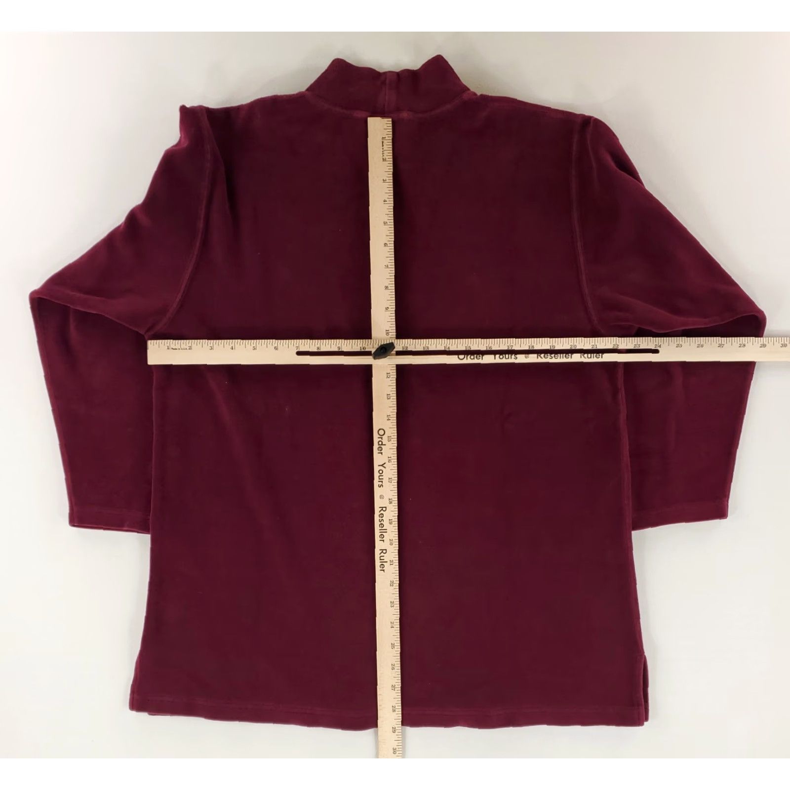 Vintage VINTAGE? LL Bean Shirt Pullover Banded Collar Velour Purple Long Sleeve Womens XL Size XL / US 12-14 / IT 48-50 - 6 Thumbnail