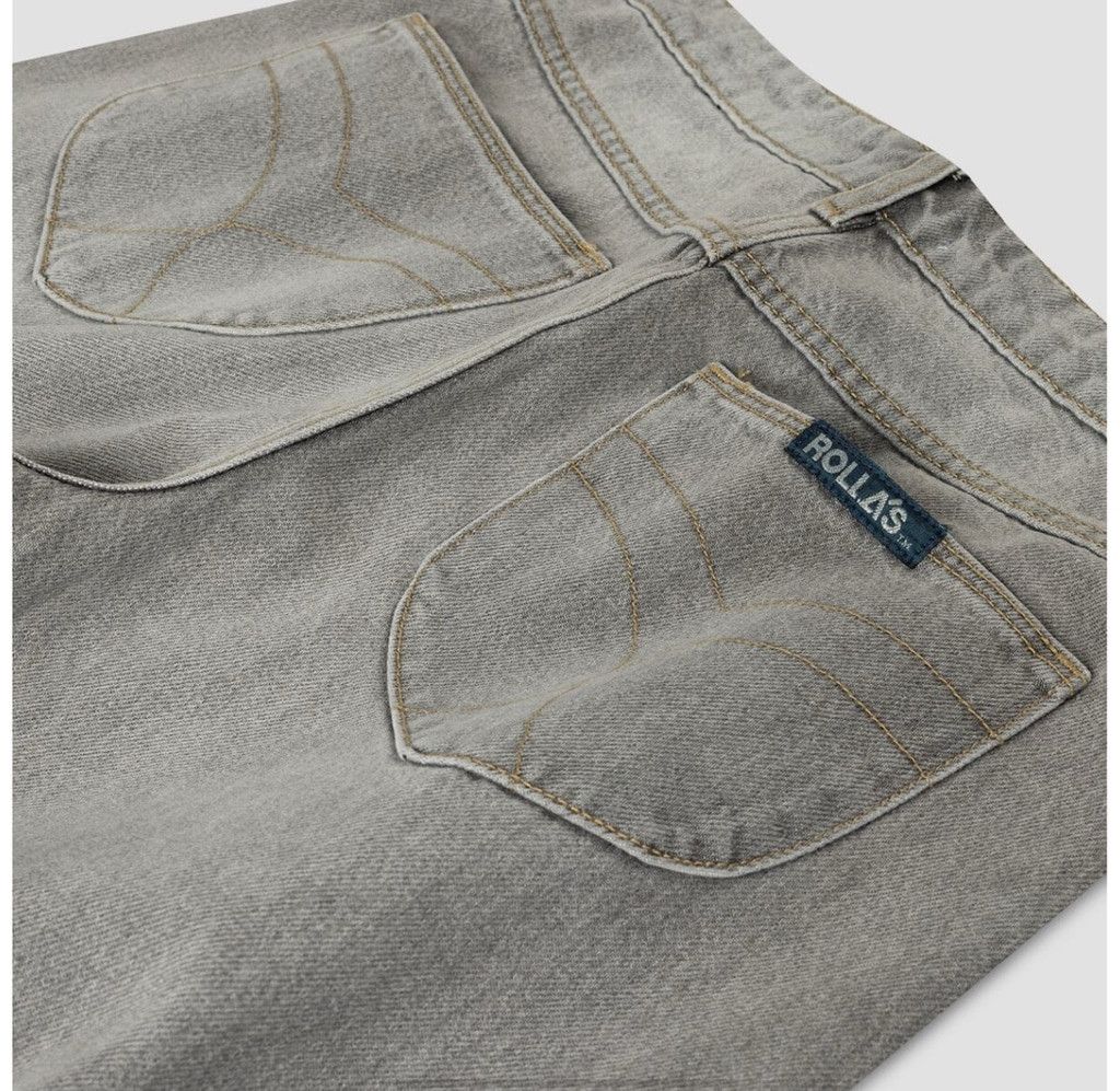 Designer NWT Rolla’s Kate Baggy Jeans Stone Grey 27 $149 – Sold Out Size 27" / US 4 / IT 40 - 9 Thumbnail