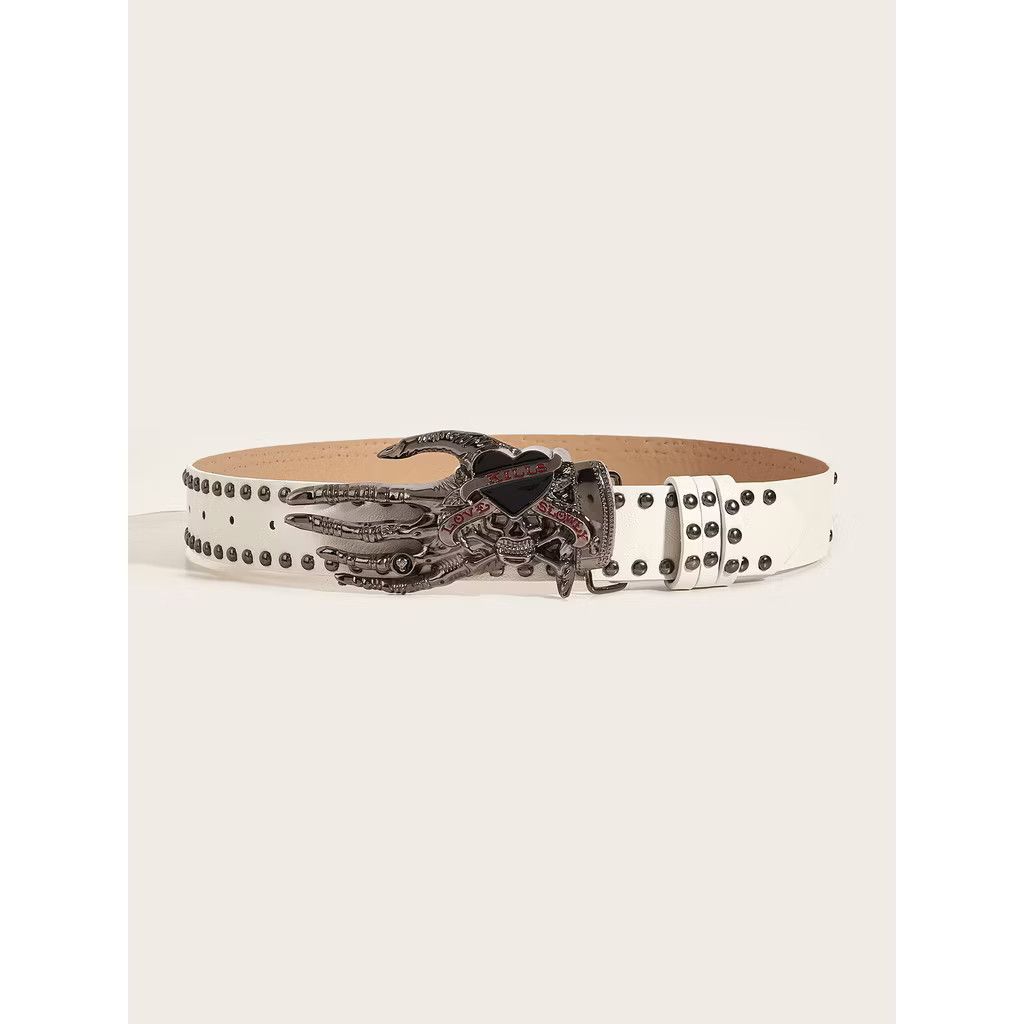 Japanese Brand White skull hand palm belt Size ONE SIZE - 2 Thumbnail