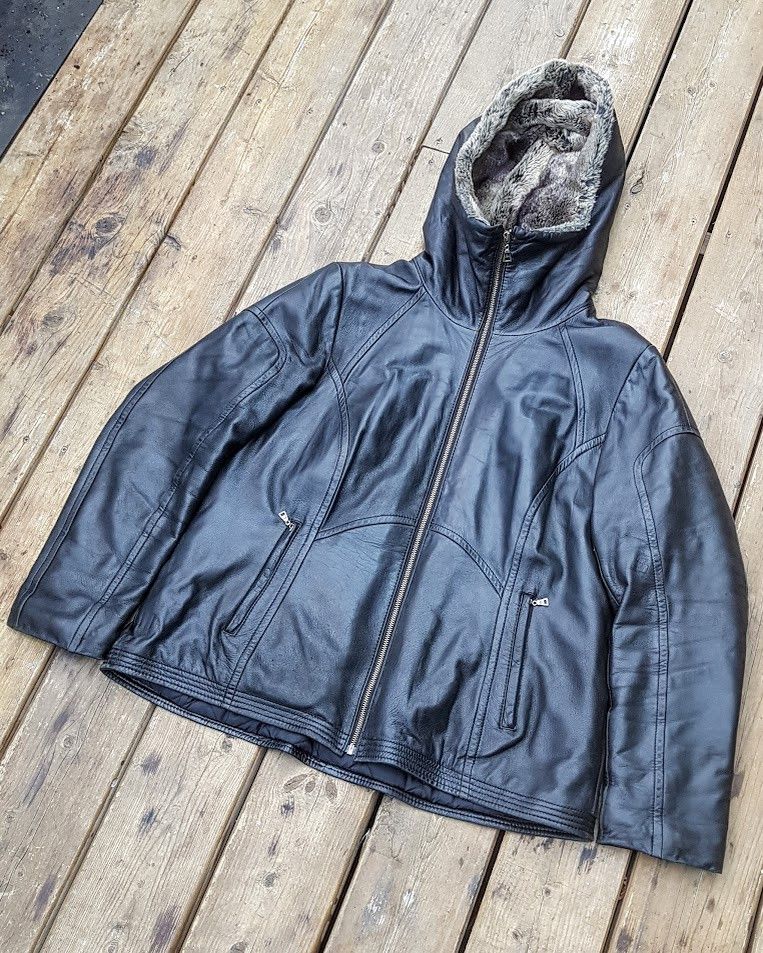 00s snake leather fur jacket 黒蛇 LGB 14th 00s snake leather fur