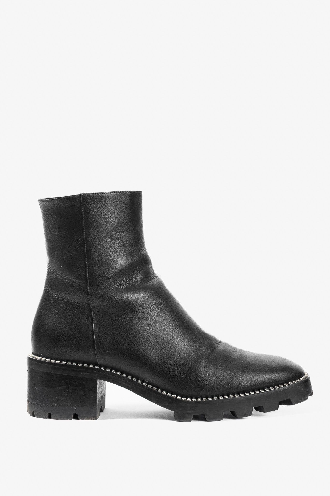 Jimmy Choo Jimmy Choo Mava 35 Smooth Leather Crystal-Trim Ankle Boots Size US 7 / IT 37 - 1 Thumbnail