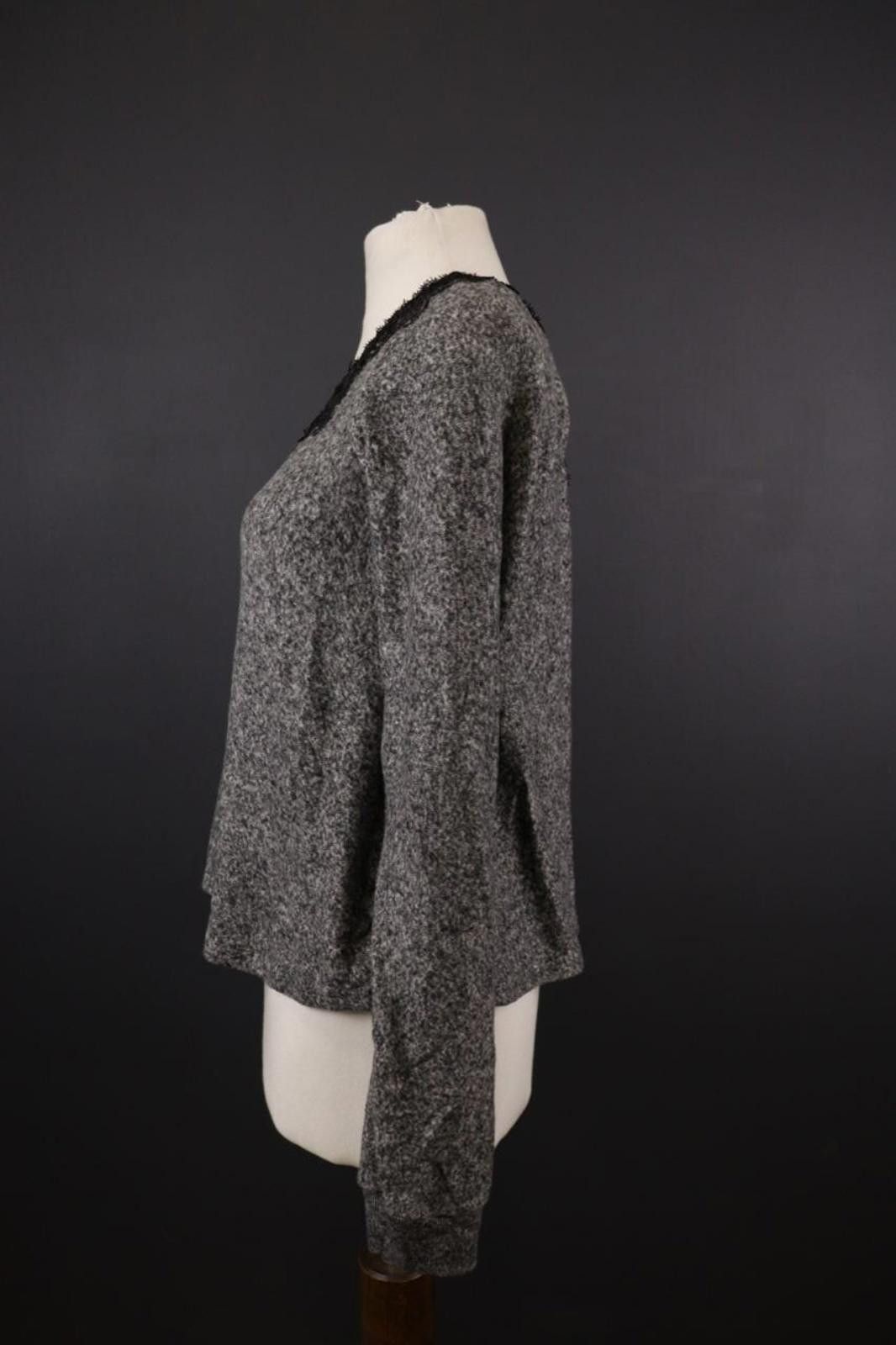 The Kooples The Kooples Sport Gray Floral One Shoulder Top Size 2 Size XS / US 0-2 / IT 36-38 - 3 Thumbnail