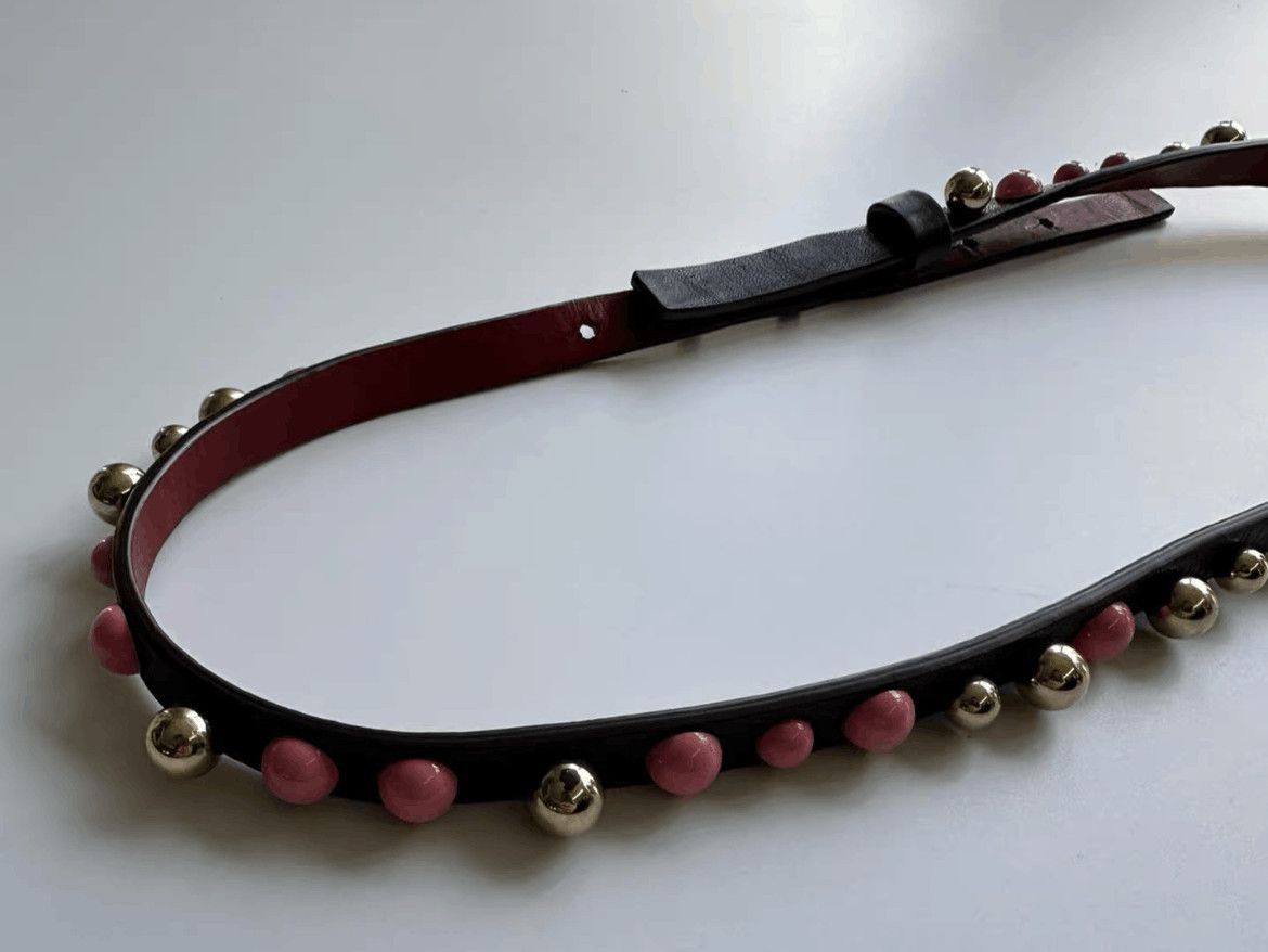 Other Sz 70 Dries Van Noten Poke Dots Belt-2508 Size ONE SIZE - 2 Thumbnail