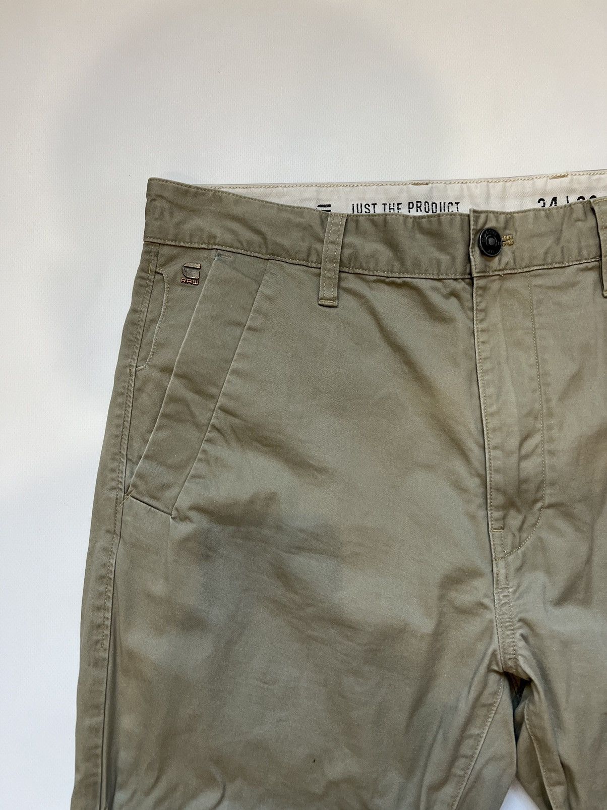 G-Star Vintage G Star Raw Beige Casual Pants Chino Size US 34 / EU 50 - 3 Thumbnail