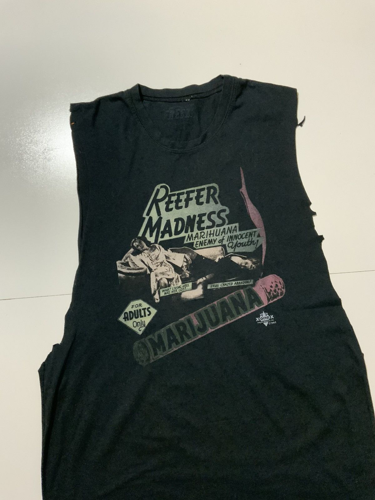 Vintage Y2K Reefer Madness Marijuana Movie Archive Tank T-Shirt Size US S / EU 44-46 / 1 - 4 Thumbnail