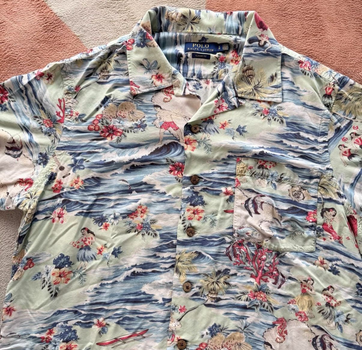 Polo Ralph Lauren Ralph Lauren RL Polo Hawaiian Short Sleeve Shirt K22 Size US L / EU 52-54 / 3 - 2 Thumbnail