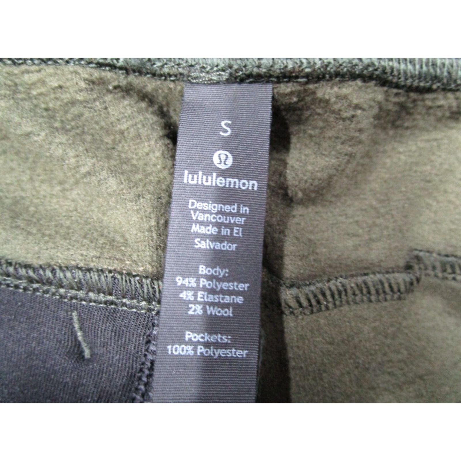 Lululemon Lululemon Mens Small Green Joggers Wool Blend Stretch Athleisure 29x28 Pants Size US 29 - 3 Thumbnail