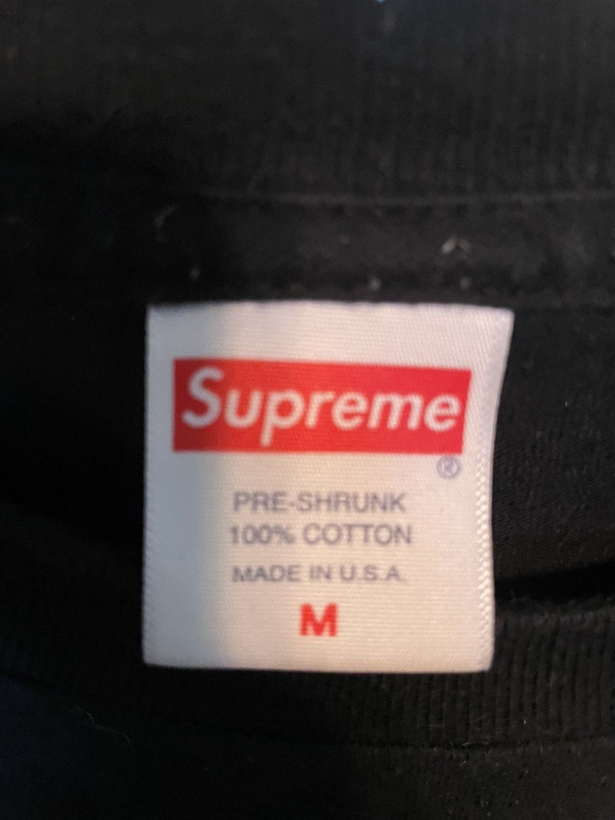 Supreme Supreme Black Paint logo tee Size US M / EU 48-50 / 2 - 3 Thumbnail