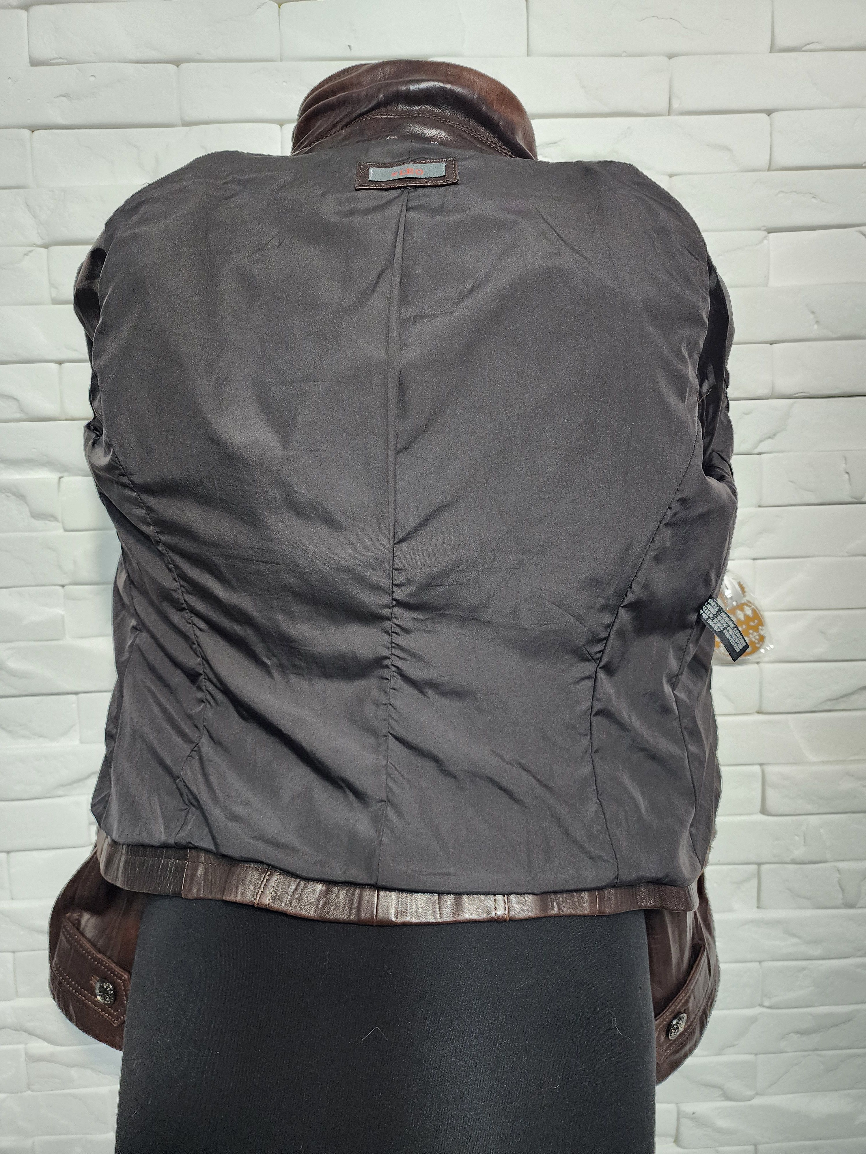 Genuine Leather Brown Leather Jacket: Women's Genuine Leather Blazer. Size S / US 4 / IT 40 - 7 Thumbnail