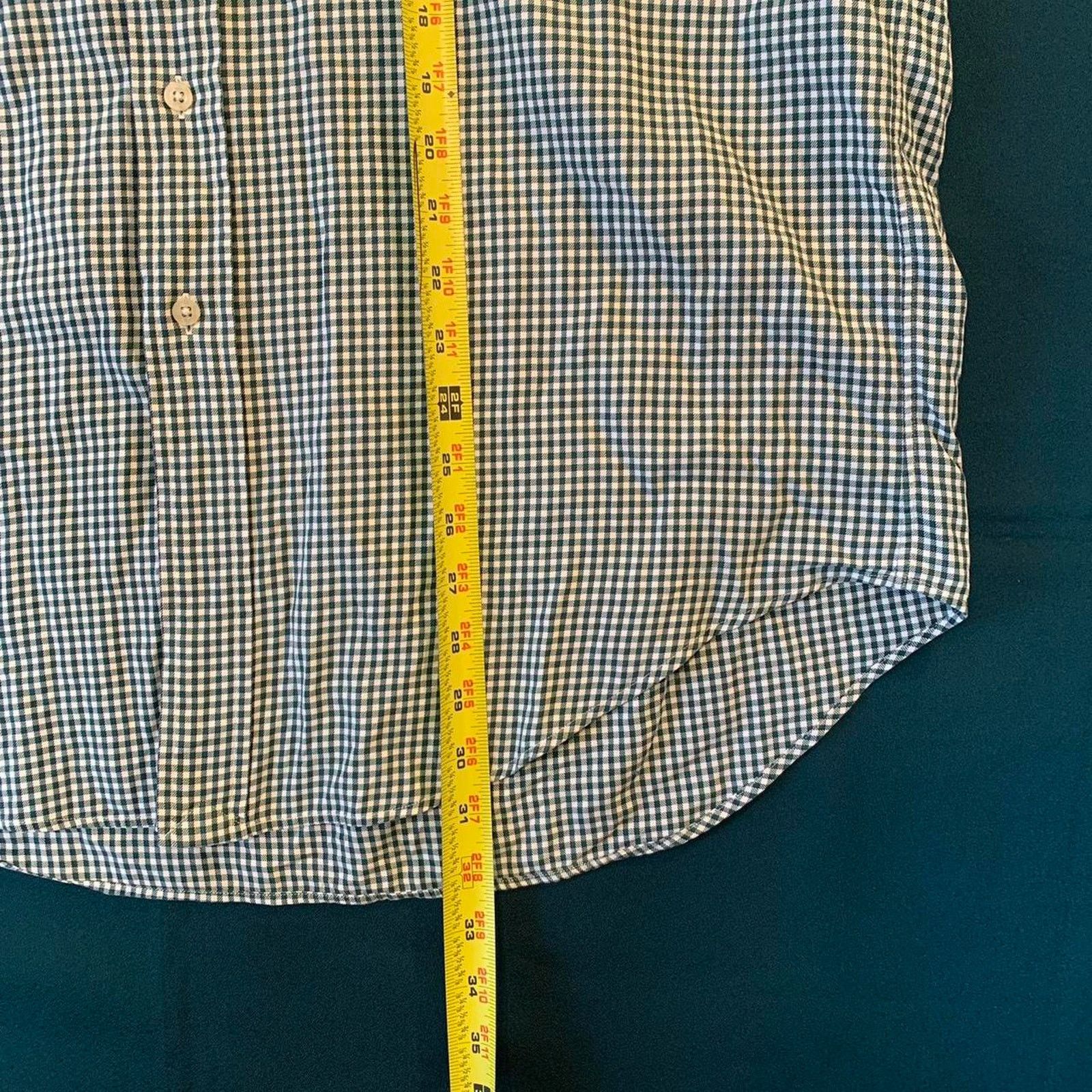 Ralph Lauren Ralph Lauren Green Gingham Button Down Shirt Size US M / EU 48-50 / 2 - 6 Thumbnail
