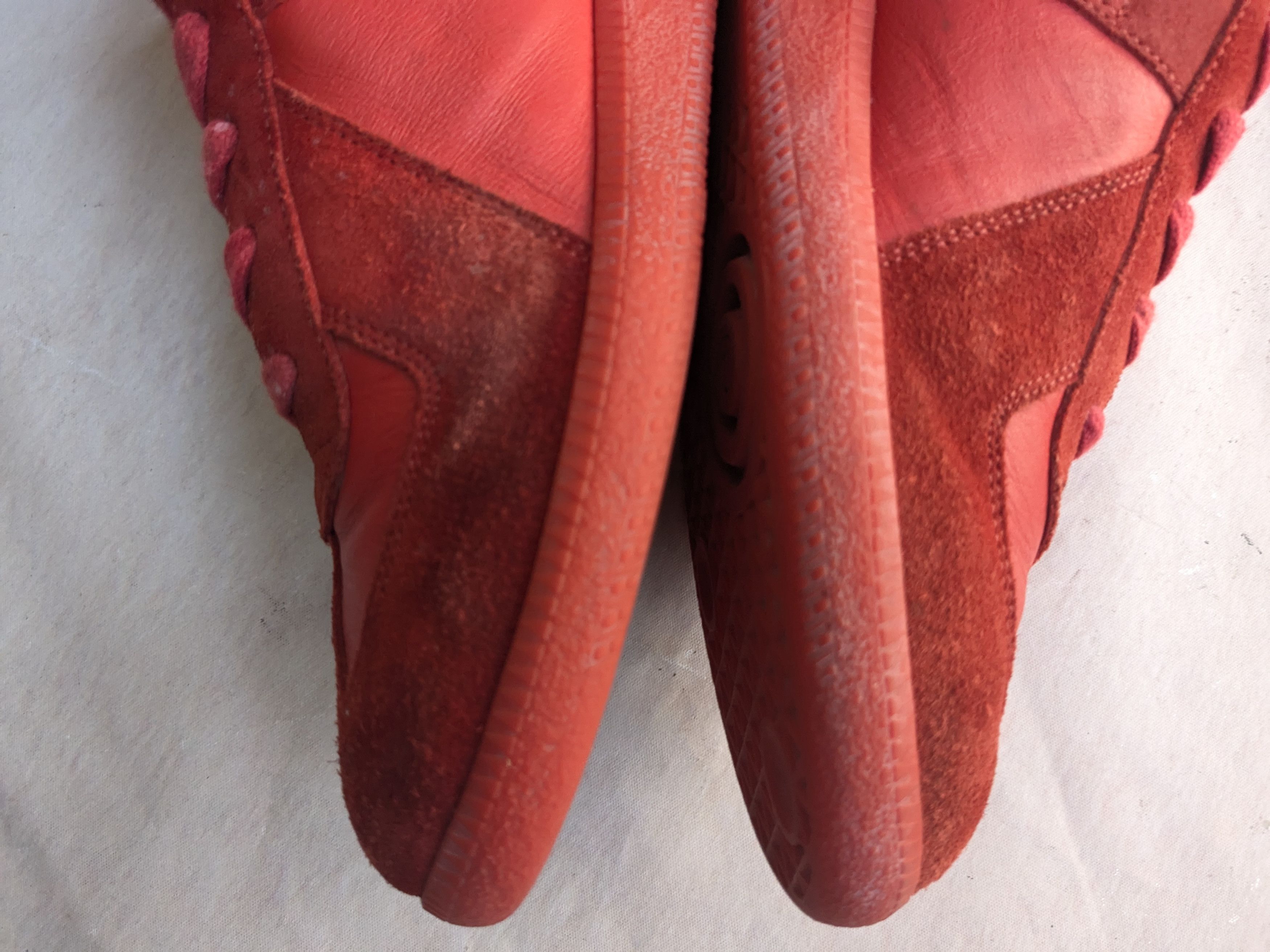 Maison Margiela Maison Margiela GAT Replica Red 12 45 Low Suede Size US 12 / EU 45 - 12 Thumbnail