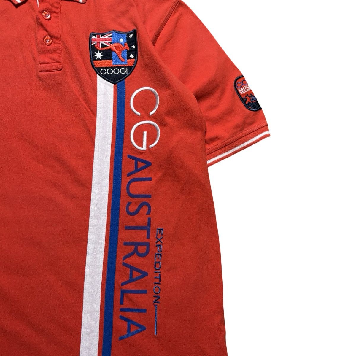 Coogi Coogi Men’s Polo Shirt White Orange Australian Flag Size XL Size US XL / EU 56 / 4 - 2 Thumbnail