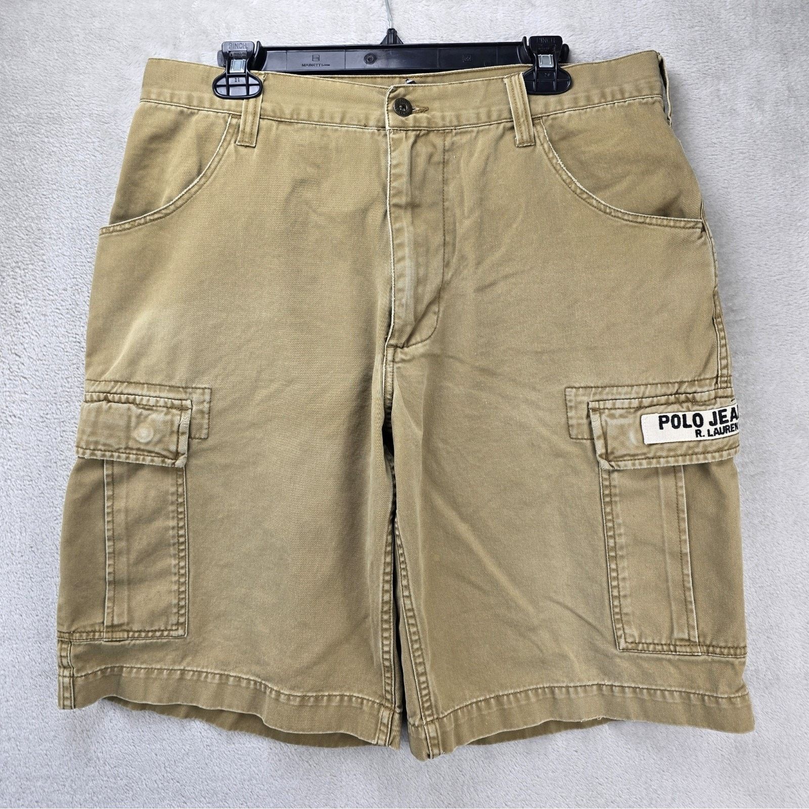 VTG Polo Jeans Co Ralph Lauren Cargo Shorts Men 34 Baggy Y2K