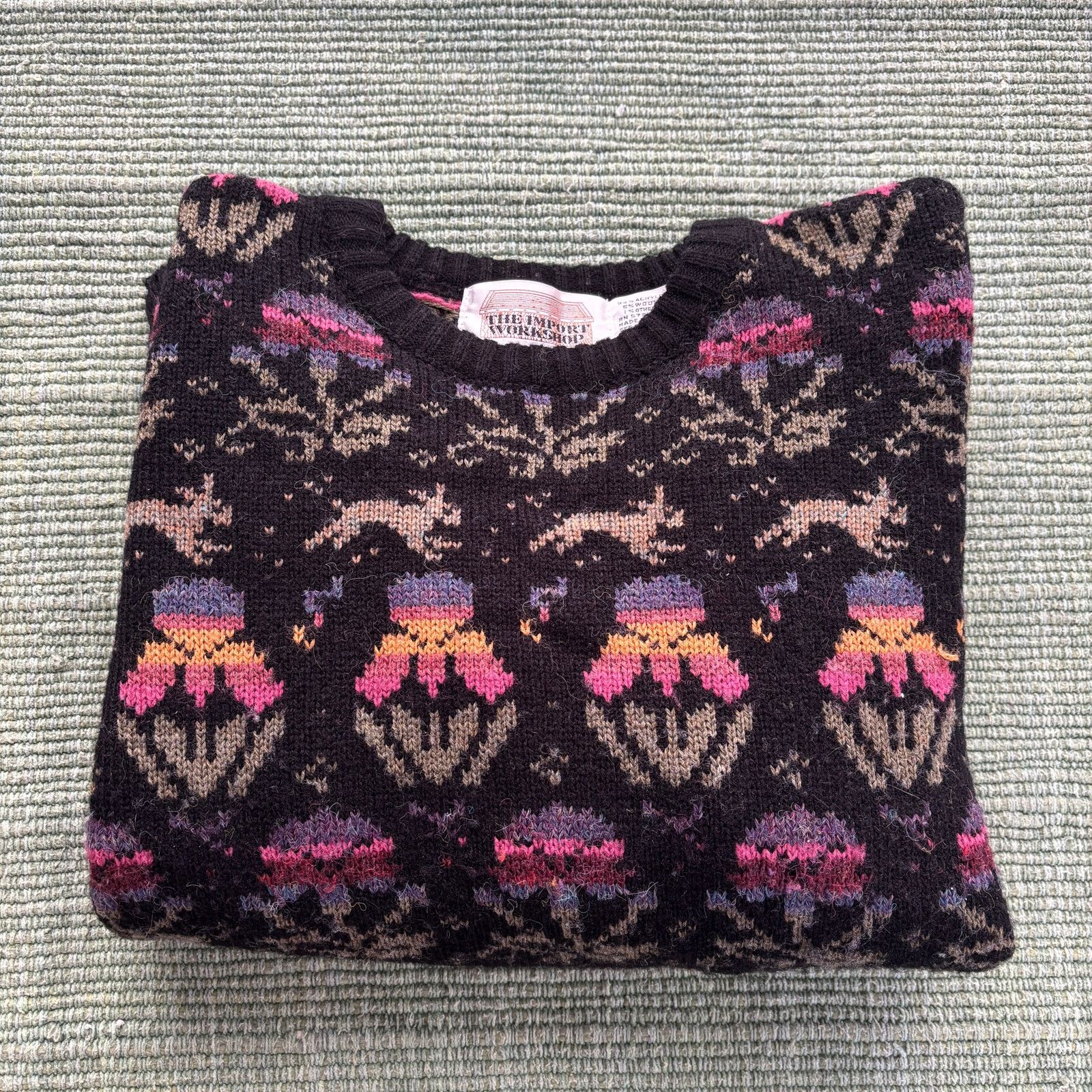 Vintage Vintage The Import Workshop Knit Wool Pattern Sweater Sz L Size L / US 10 / IT 46 - 8 Thumbnail