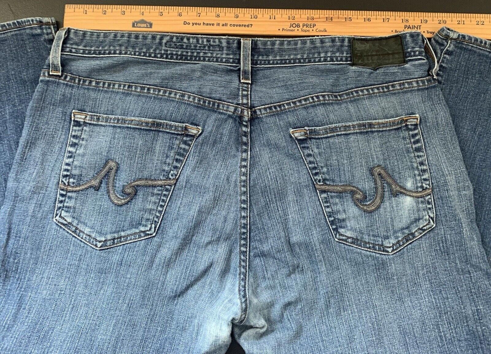 AG Adriano Goldschmied Adriano Goldschmidt Protege Straight Leg Mens Blue Jeans Size US 38 / EU 54 - 9 Thumbnail