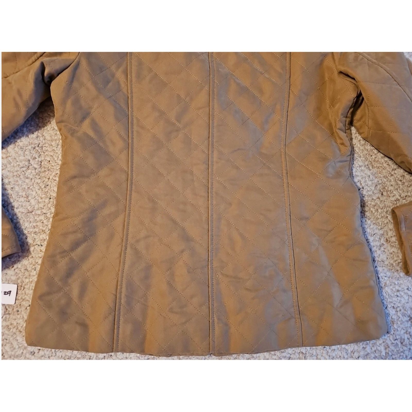 Orvis Orvis Quilted Riding Barn Jacket XS Tan Equestrian EUC Size XS / US 0-2 / IT 36-38 - 2 Thumbnail