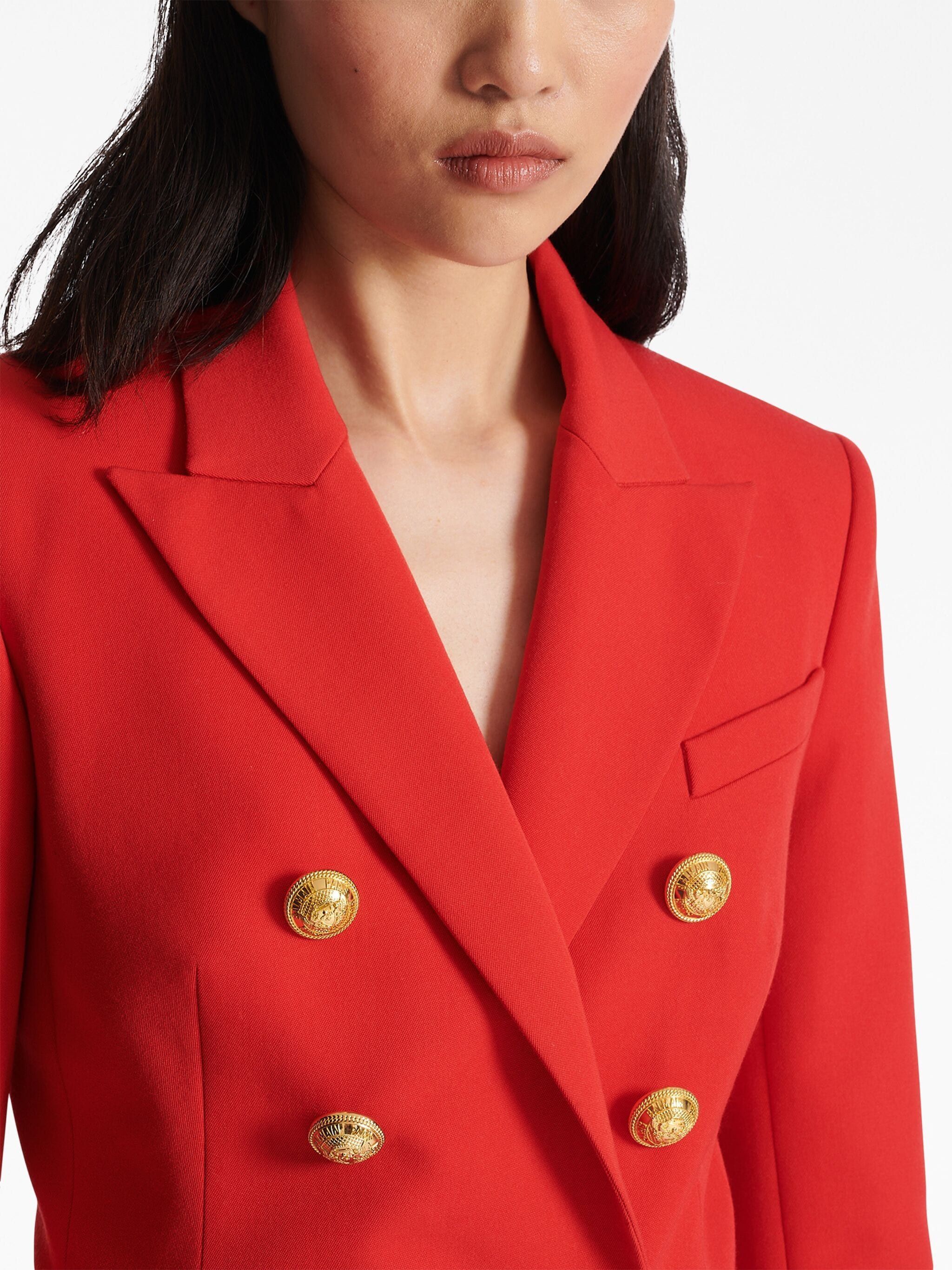 Balmain o1s1rm0624 Blazer in Red Size S / US 4 / IT 40 - 6 Thumbnail