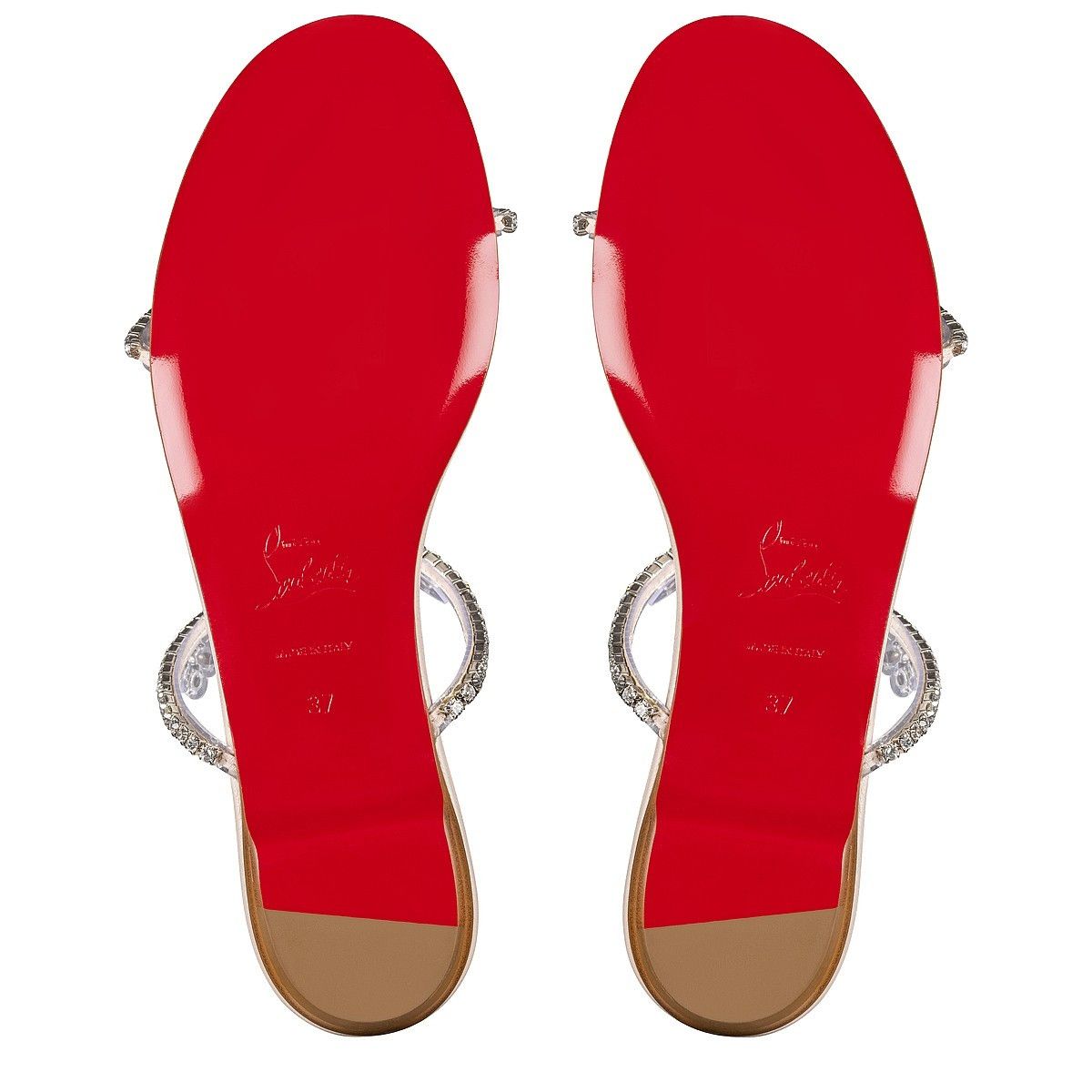 Christian Louboutin o1s1wg110125 Just Queenie Sandals in Silver Size US 8 / IT 38 - 5 Thumbnail