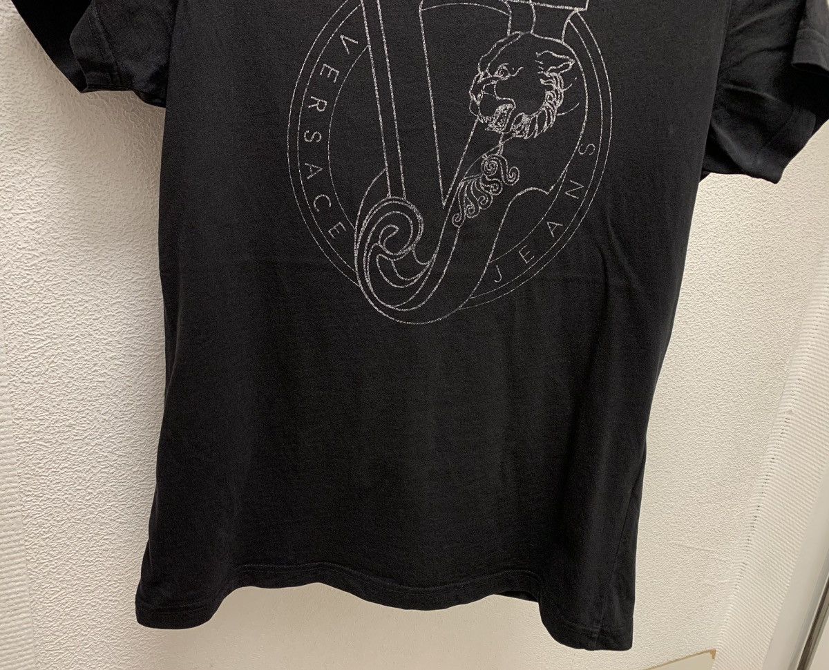 Versace Versace Jeans black big logo t-shirt M sz Size US M / EU 48-50 / 2 - 6 Thumbnail