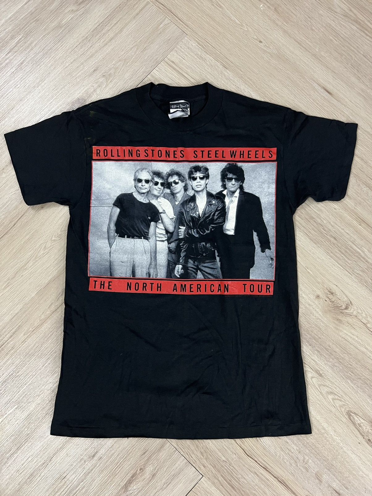 1990 The Rolling Stones Europe Tour Keith Richards Vintage Band Tee Shirt