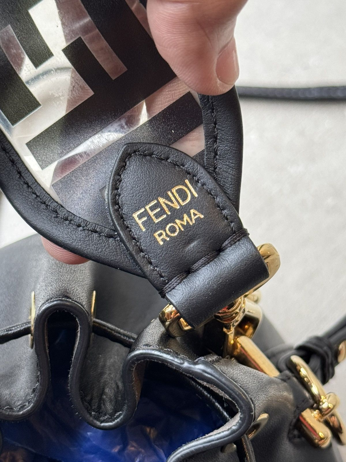 Fendi Fendi Mini Mon Tresor Leather Bucket Bag Size ONE SIZE - 7 Thumbnail