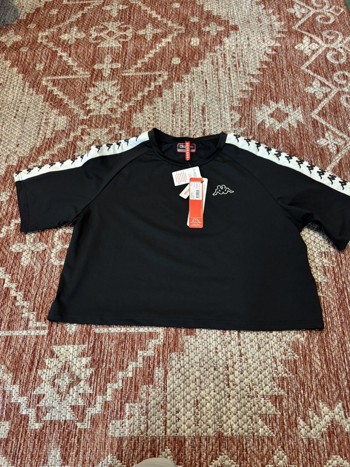 Kappa Women’s Kappa Crop Top Tee Size M Black DSWT Size M / US 6-8 / IT 42-44 - 1 Thumbnail
