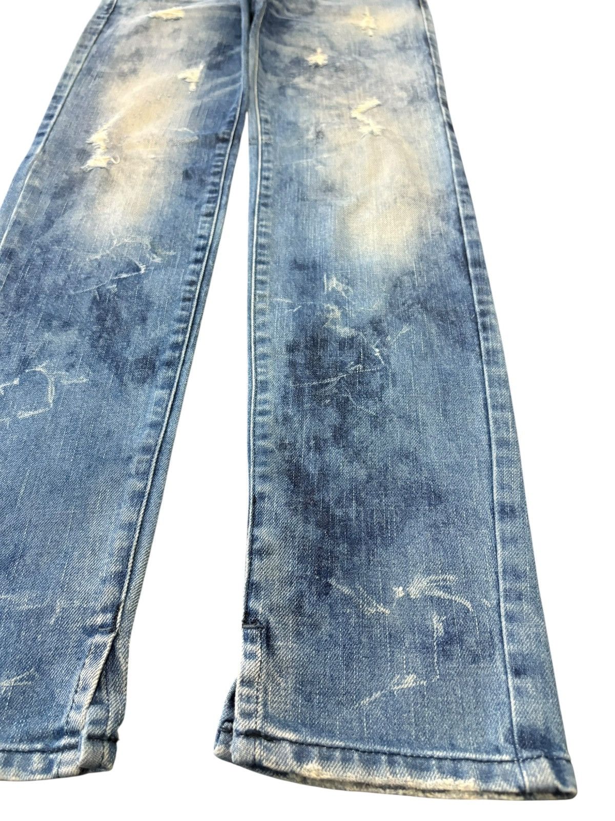 Diesel Vintage Italy Diesel Cherick Bleached Distressed Jeans Size 28" / US 6 / IT 42 - 7 Thumbnail