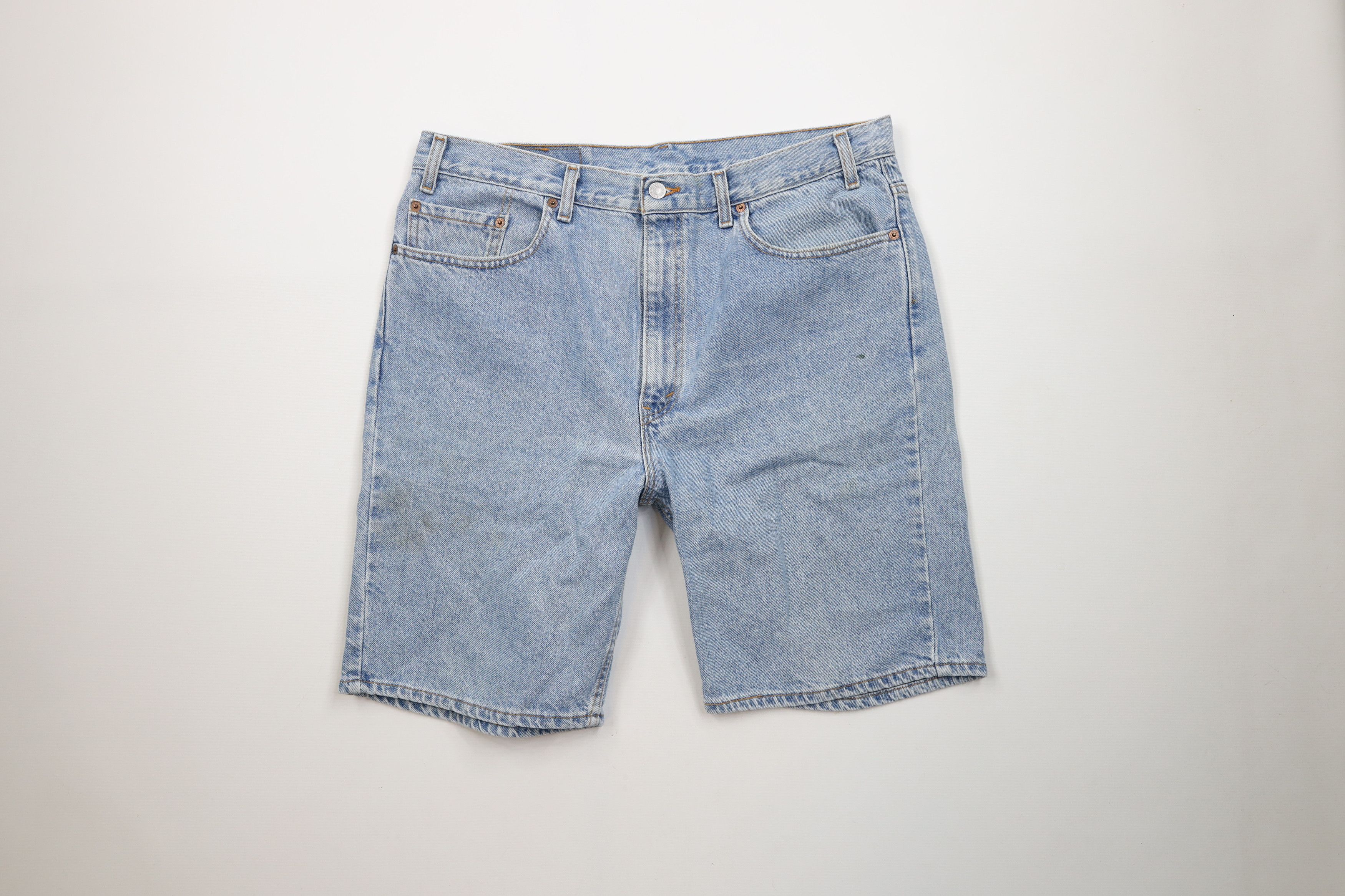 Levi's × Vintage Vintage Y2K 2002 Levis 505 Regular Fit Denim Jean Shorts USA Size US 38 / EU 54 - 1 Thumbnail