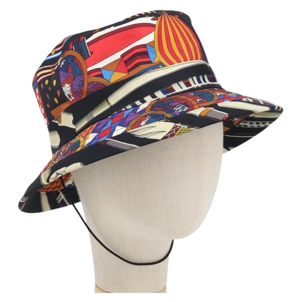 Hermes Hermes Hat Silk Multicolor Size ONE SIZE - 1 Thumbnail