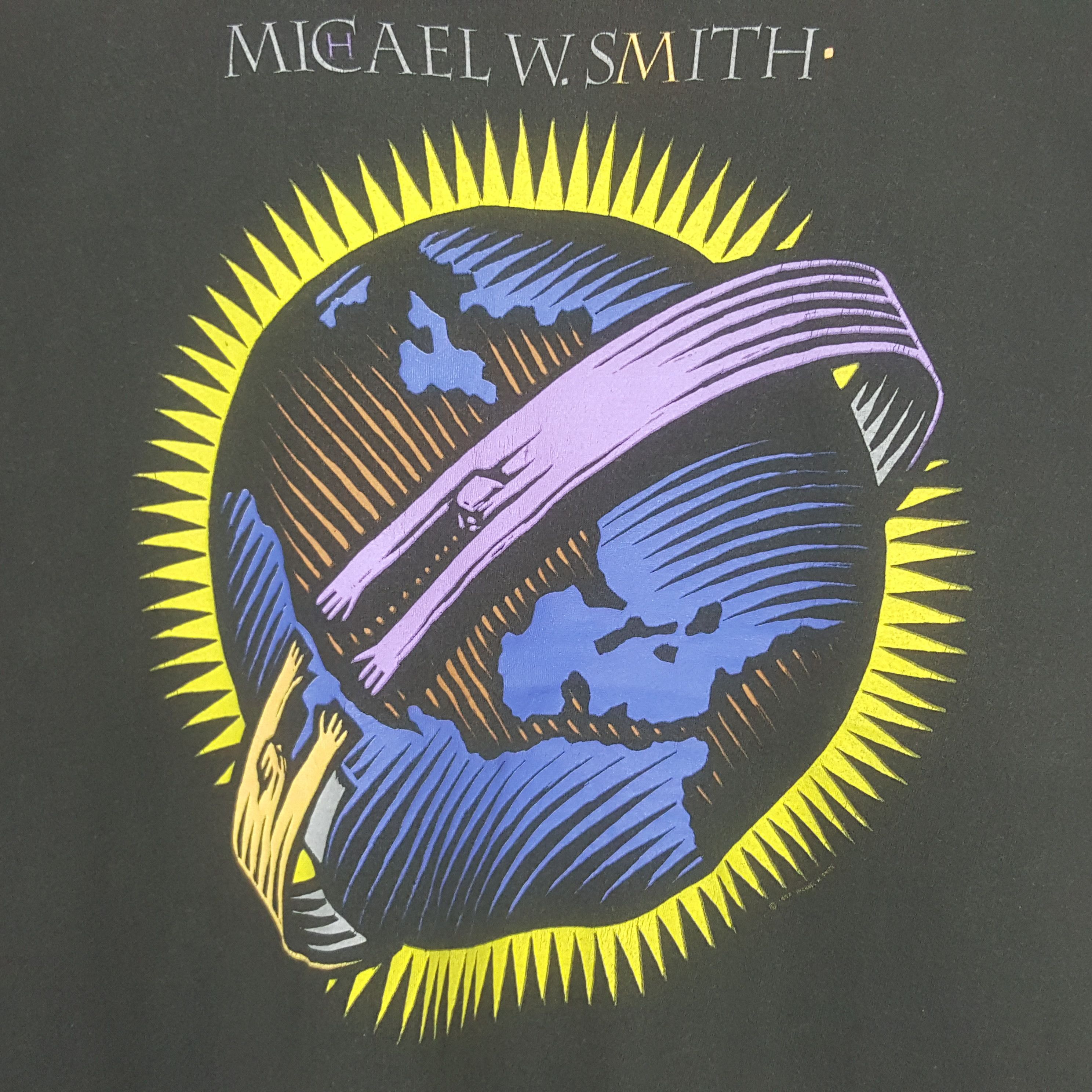 Band Tees Vintage Michael W.Smith 1993 World Tour Tshirt RR25 Size US XL / EU 56 / 4 - 2 Thumbnail