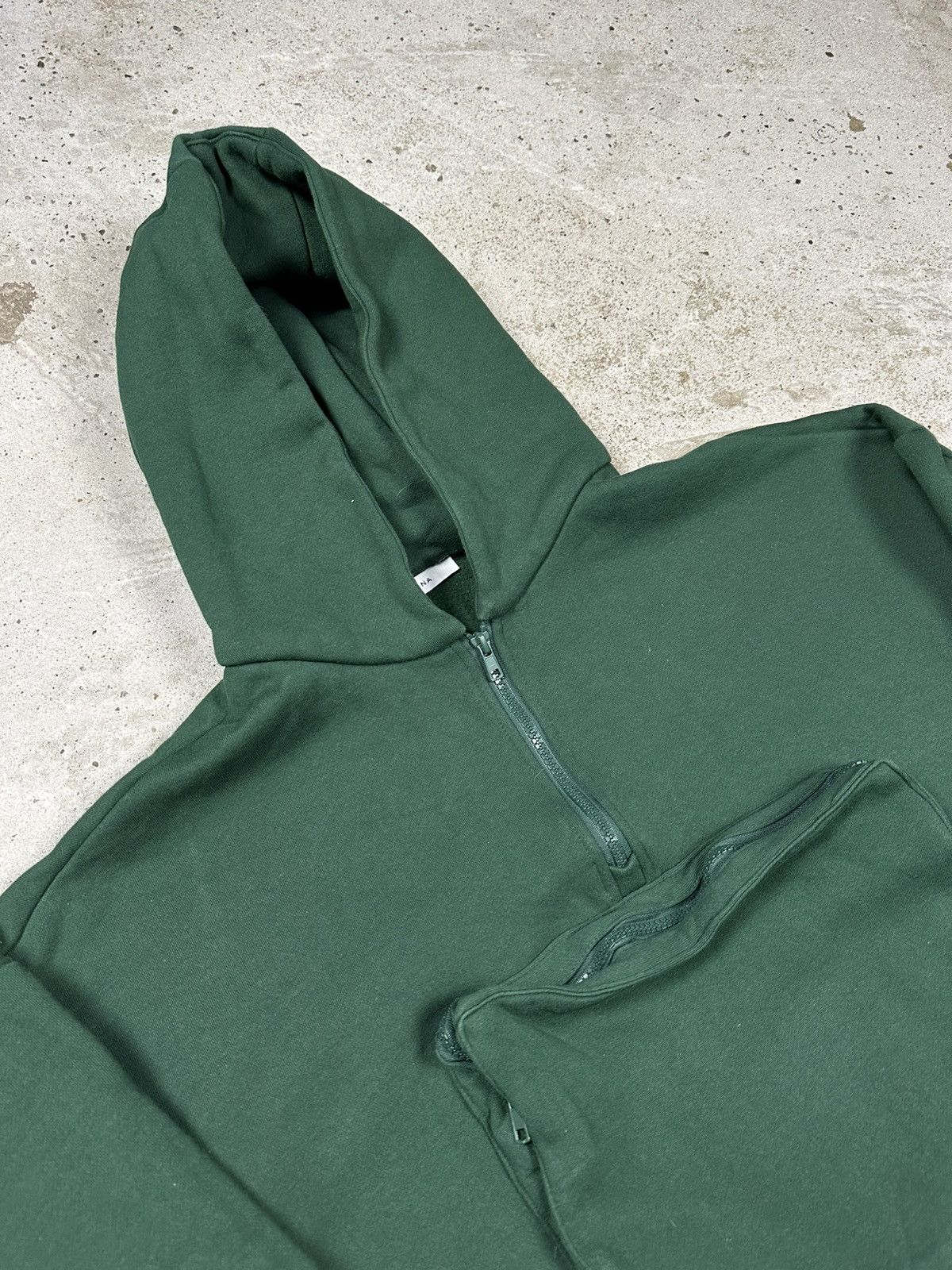 Japanese Brand Vintage Y2K Bootle Green Boxy Fit Blank Front Pocket Hoodie Size US L / EU 52-54 / 3 - 7 Thumbnail