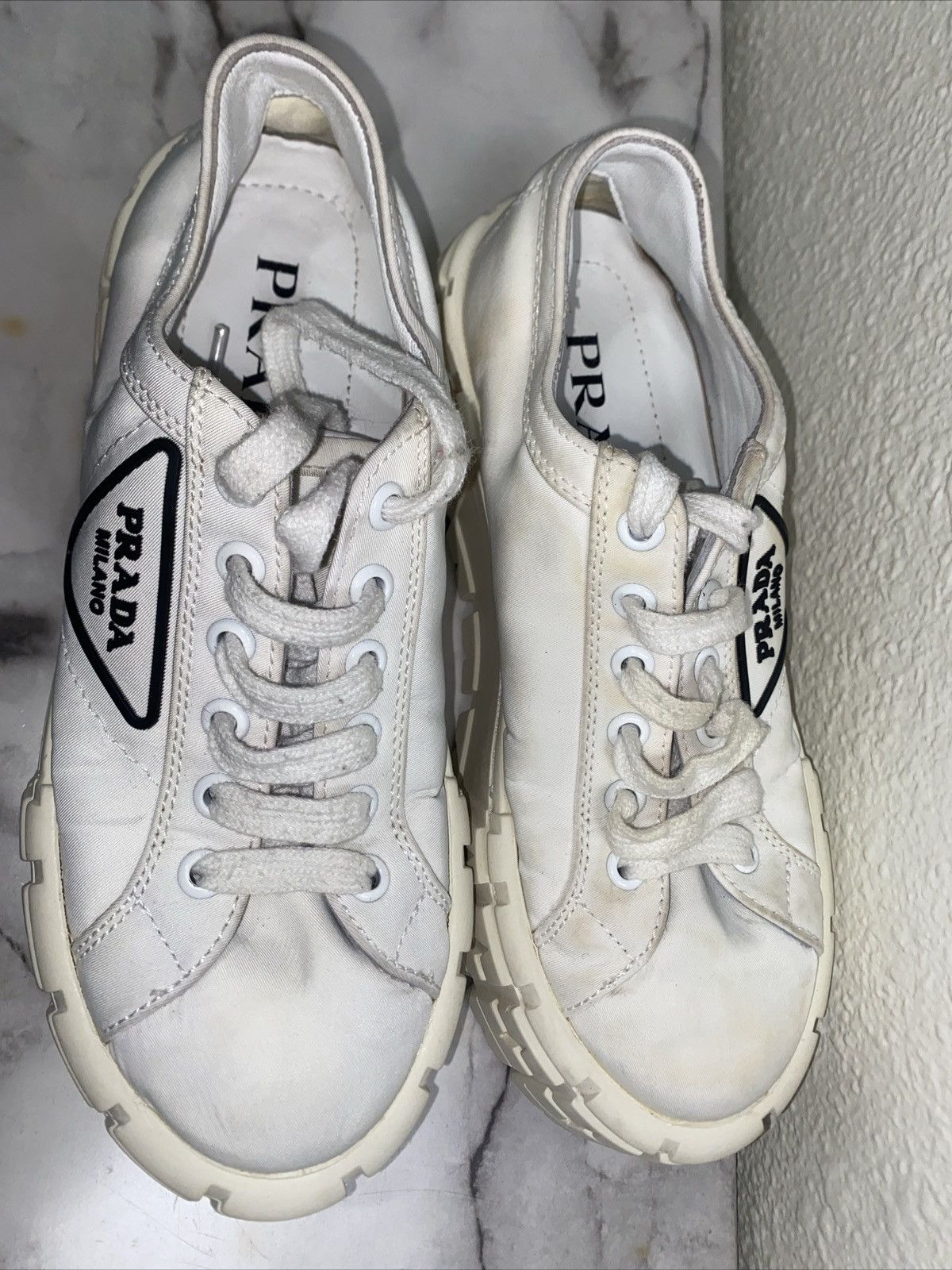 Prada Prada double wheel gabardines Size US 7 / IT 37 - 5 Thumbnail