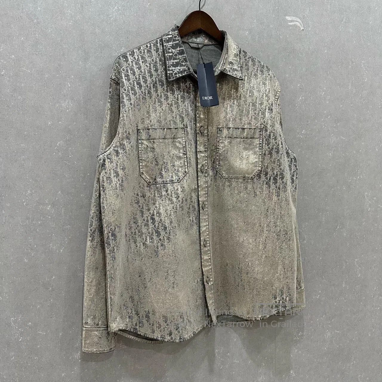 Dior Dior Sparkle Monogram Long-Sleeve Shirt. Size US XXS / EU 40 - 3 Thumbnail