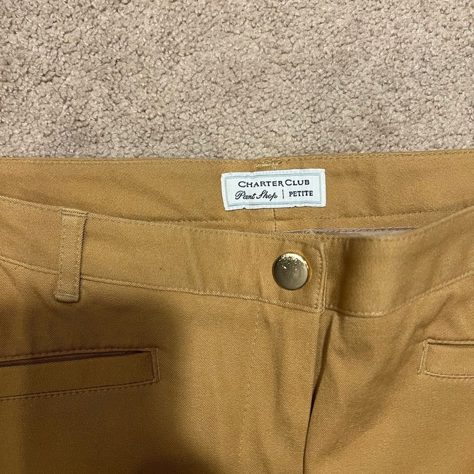 Charter Club Charter Club Women's Khaki Chinos Size 34" / US 12 / IT 48 - 3 Thumbnail