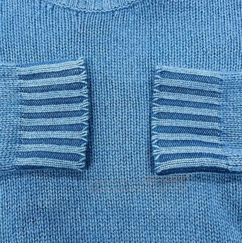 Dior Dior Blue Wool Cropped Sweater . Size XS / US 0-2 / IT 36-38 - 4 Thumbnail