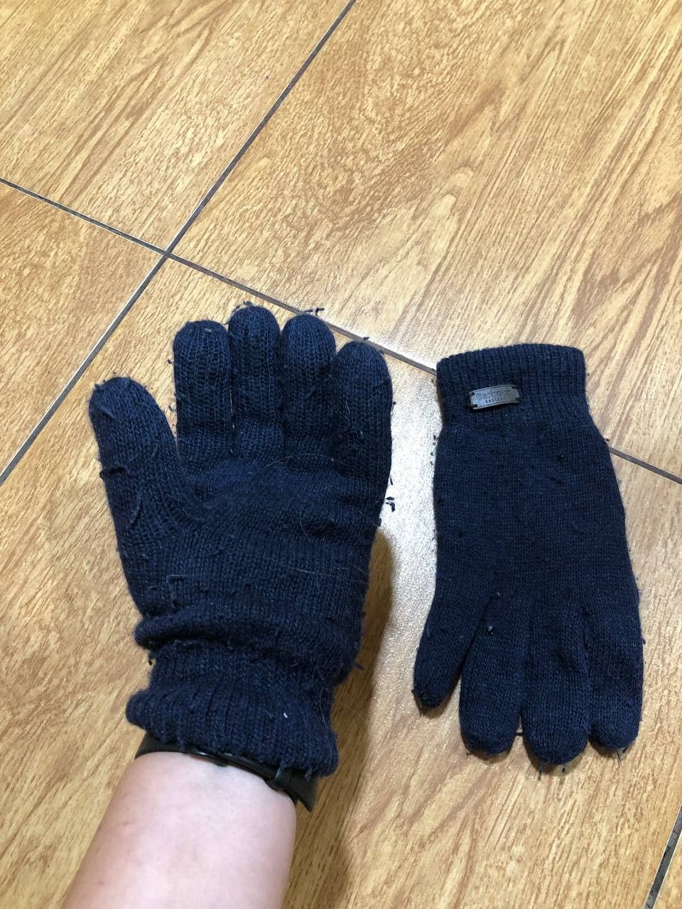 Barbour Vintage blue Barbour logo gloves luxury Y2K Streetwear Size ONE SIZE - 14 Thumbnail