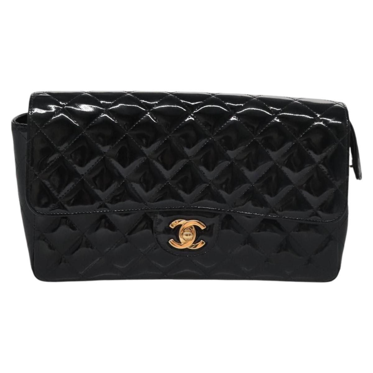 Chanel Timeless/Classique Black Patent Leather Backpack Bag Size ONE SIZE - 1 Thumbnail