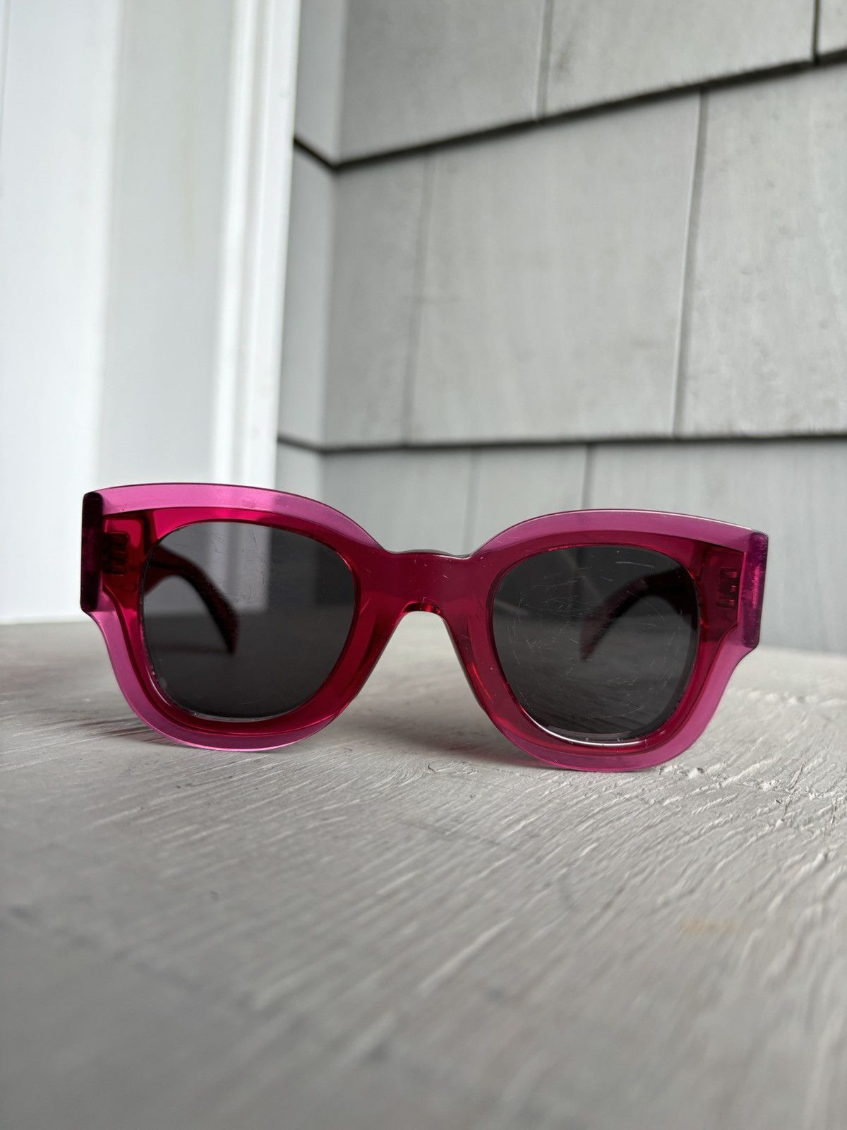 Celine × Designer Celine Sunglasses CL 41446/S Oversized Wayfarer Pink Céline Size ONE SIZE - 8 Thumbnail