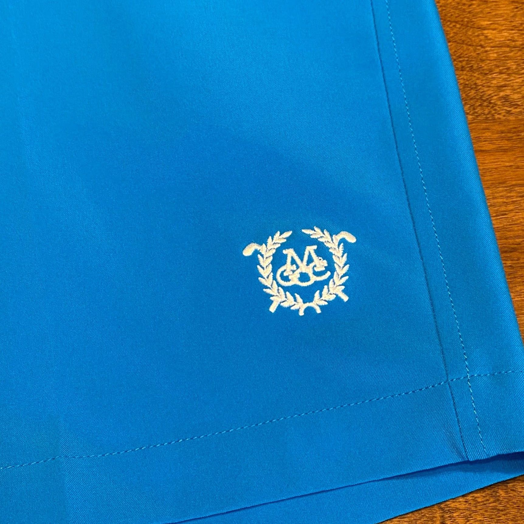 Footjoy FootJoy Shorts Mens 34 Blue Maryland Golf CC 9.5" Chino Logo Stretch Flat Front 5-Pocket Regular Waist Blue Pattern Outdoor Sports Mens Size US 34 / EU 50 - 2 Thumbnail