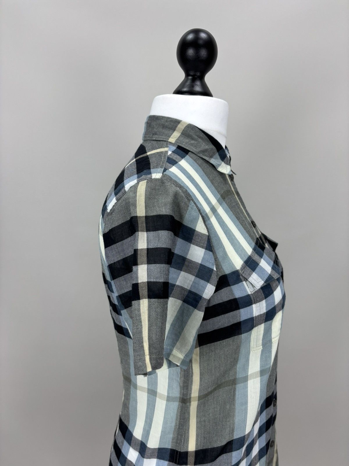 Burberry Womens shirt plaid Burberry London Size S Color Blue Size S / US 4 / IT 40 - 6 Thumbnail