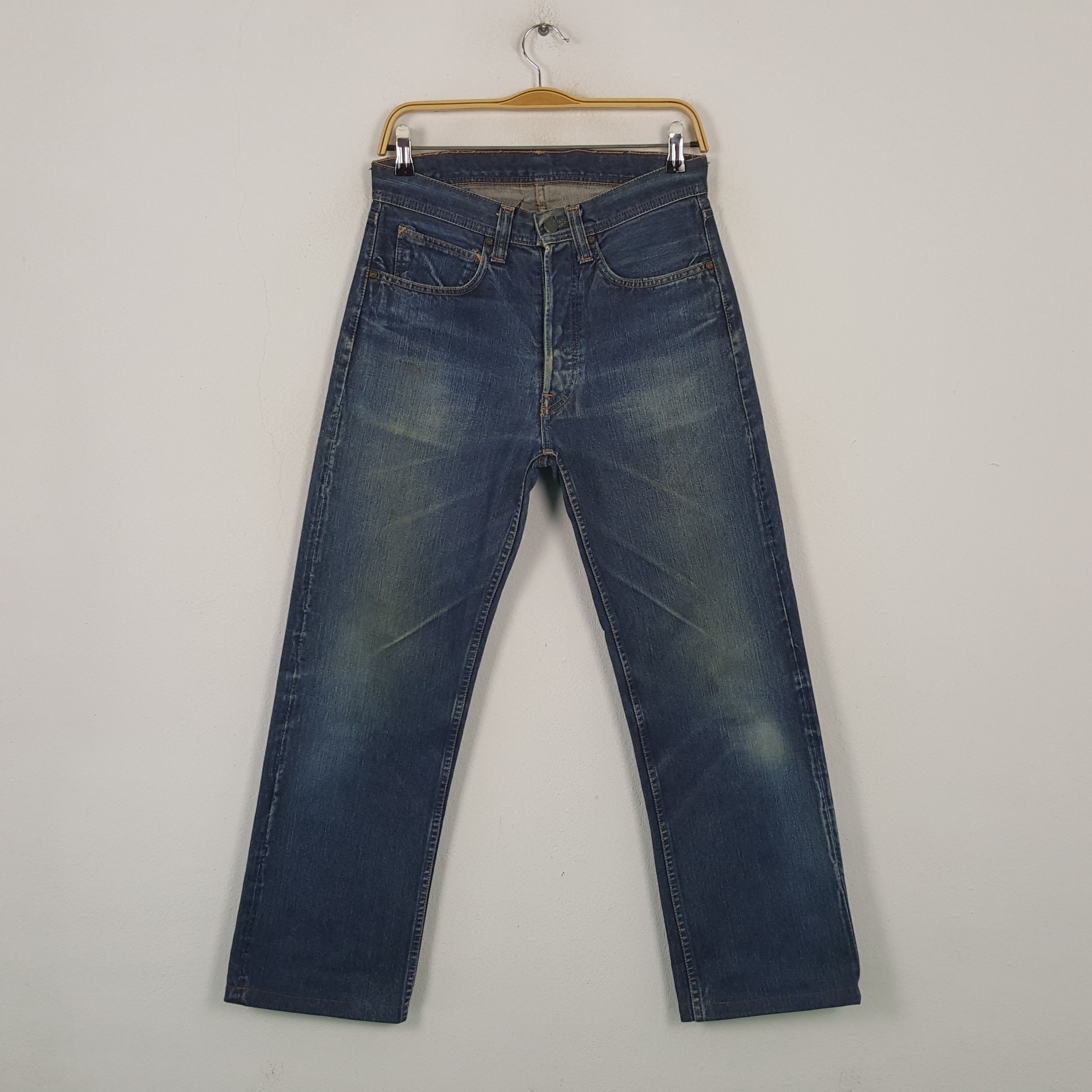 Japanese Brand Vintage Head Light Japanese Brand Distressed Jeans RR13 Size US 30 / EU 46 - 1 Thumbnail
