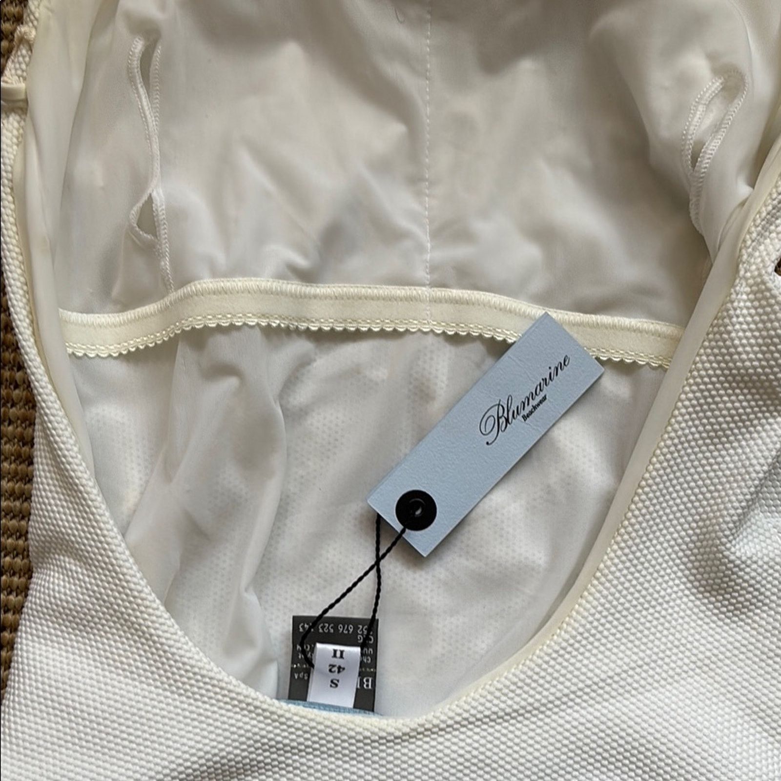 Blumarine NWT Blumarine White Floral One Piece Swimsuit Size S Size ONE SIZE - 9 Thumbnail