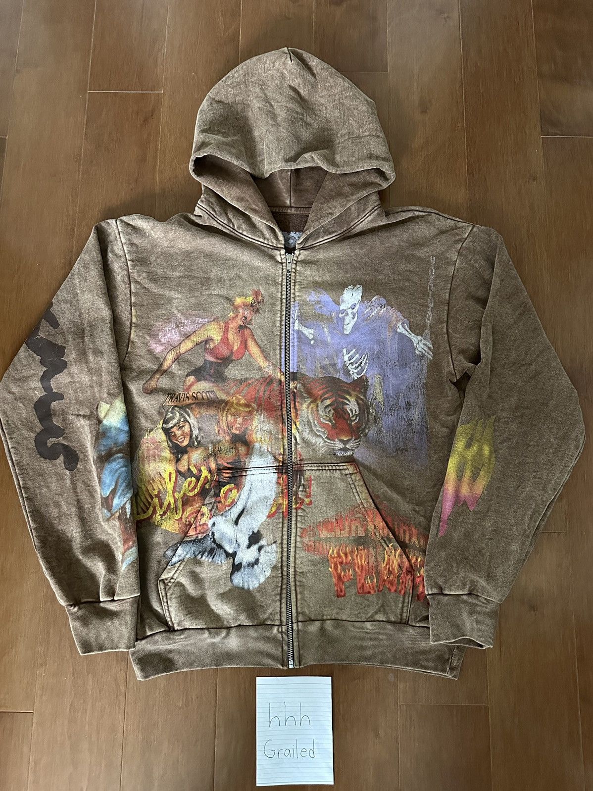 Travis scott outlet up zip hoodie