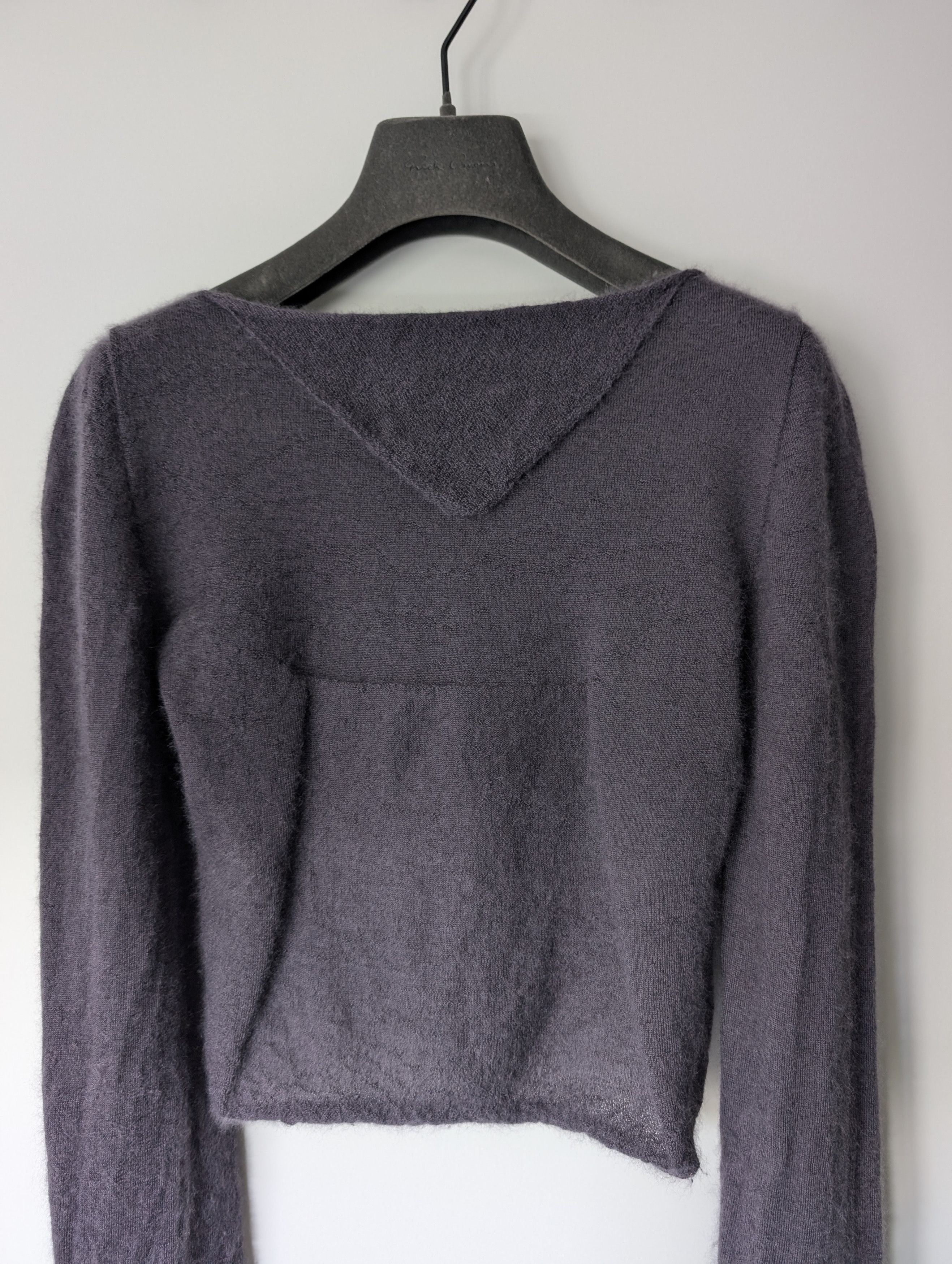 Rick Owens FW21 Runway Column Knit Eggplant Size M / US 6-8 / IT 42-44 - 3 Thumbnail