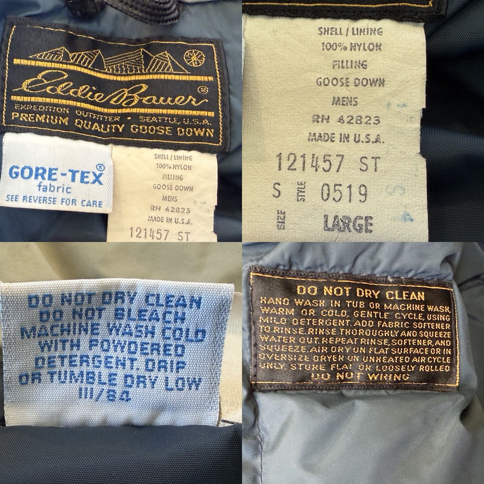 Eddie Bauer VINTAGE Eddie Bauer Goose Down Parka Jacket Mens Large Light Tan Gore-Tex USA Made Jacket Parka Size US L / EU 52-54 / 3 - 9 Thumbnail