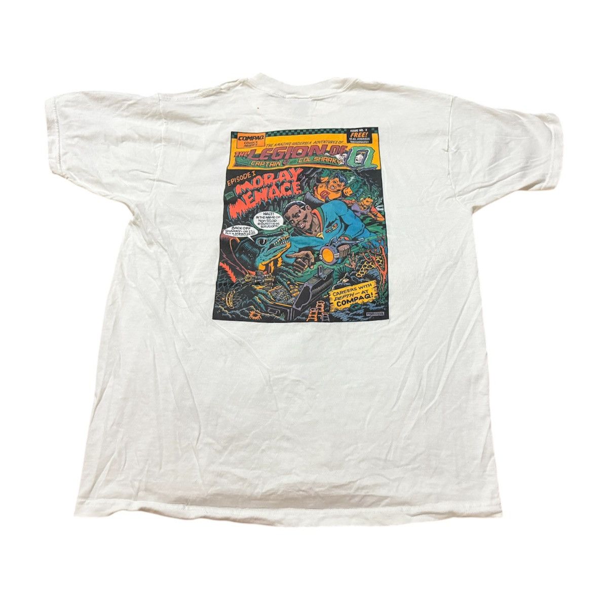 Vintage Vintage 90s 2000s Compaq Comics T Shirt Size US XL / EU 56 / 4 - 1 Thumbnail