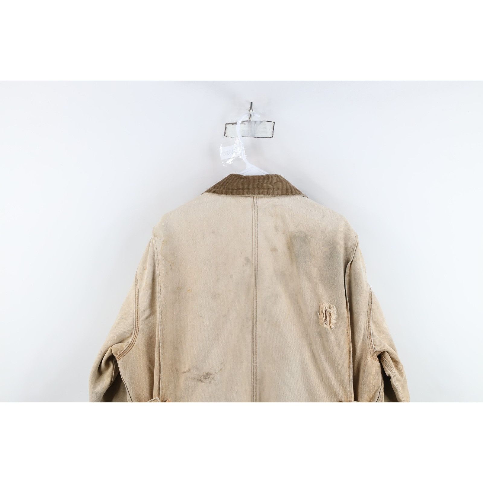 Carhartt Vintage 80s Carhartt Thrashed Quilted Canvas Coveralls Size US 40 / EU 56 - 22 Thumbnail