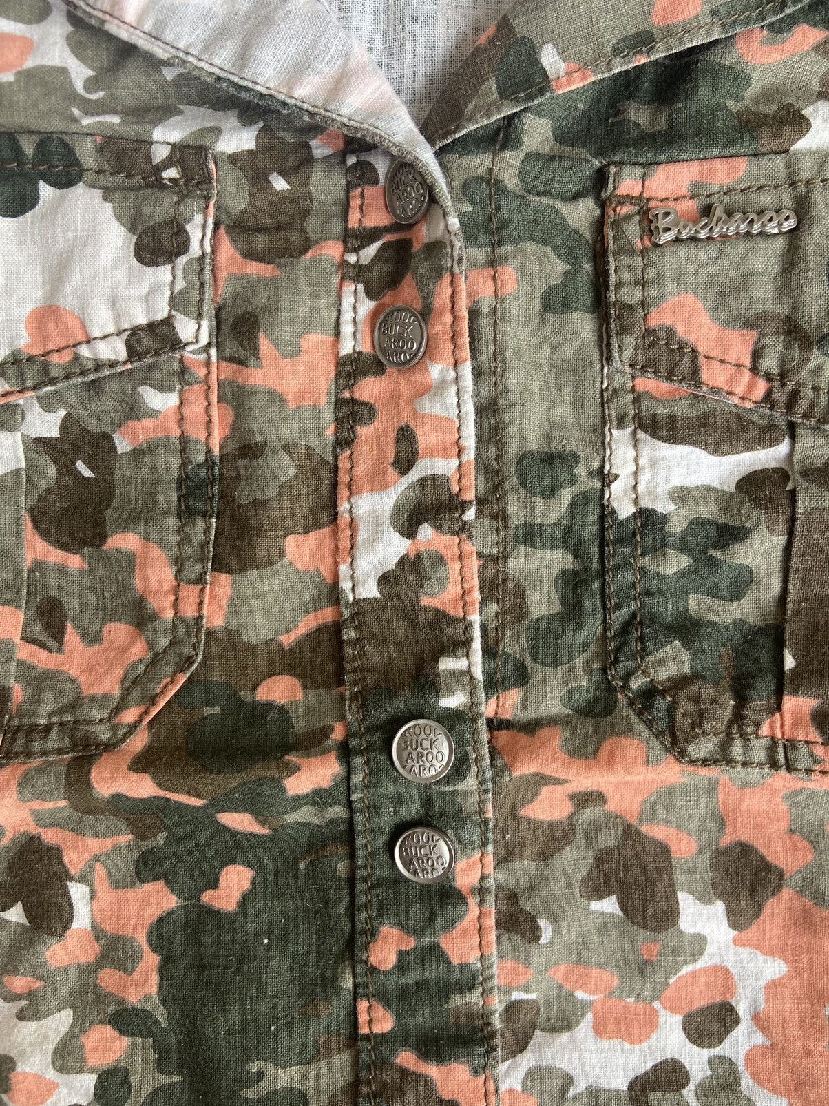 14th Addiction Buckaroo Camo Button Shirt Rock Punk Style Size US XS / EU 42 / 0 - 7 Thumbnail