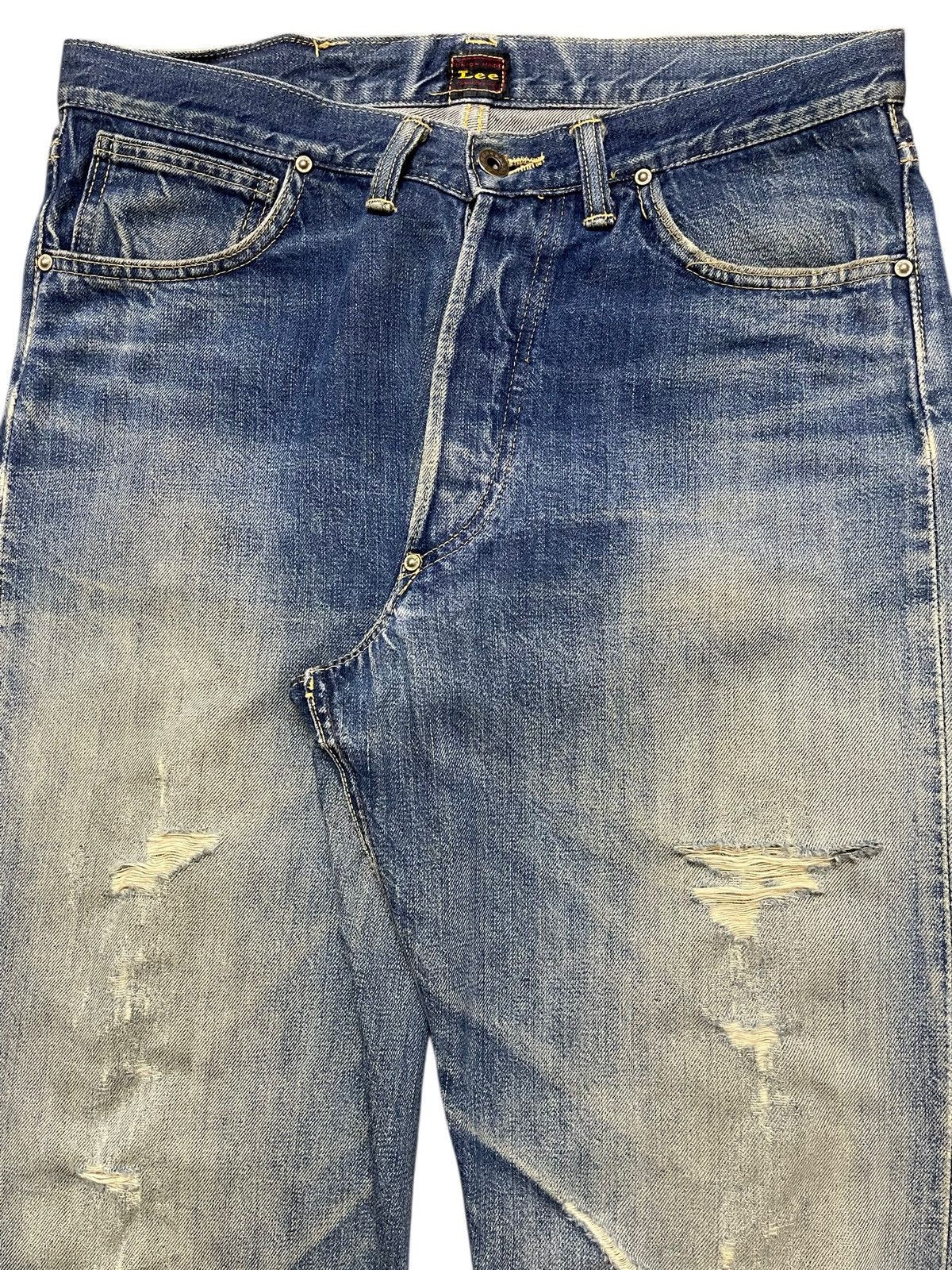 Lee Vintage 70s Lee Union Made Selvedge Mud Wash Faded Distress Size US 32 / EU 48 - 5 Thumbnail